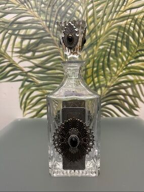 Gothic Revival Inspired Crystal Decanter by Ann Cichon